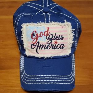 NWOT-God BlessAmerica ball cap